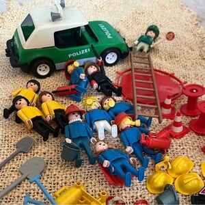 Playmobile Vintage Police and Firefighters Sets